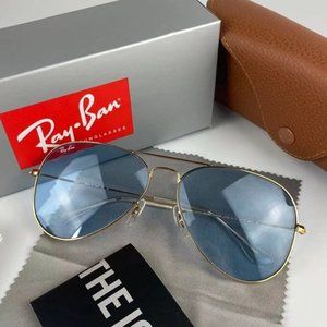 Ray-Ban Classic G-15 Aviator Light Blue RB3025 Sunglasses❦